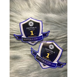 Cặp tem xe máy Crypton-X