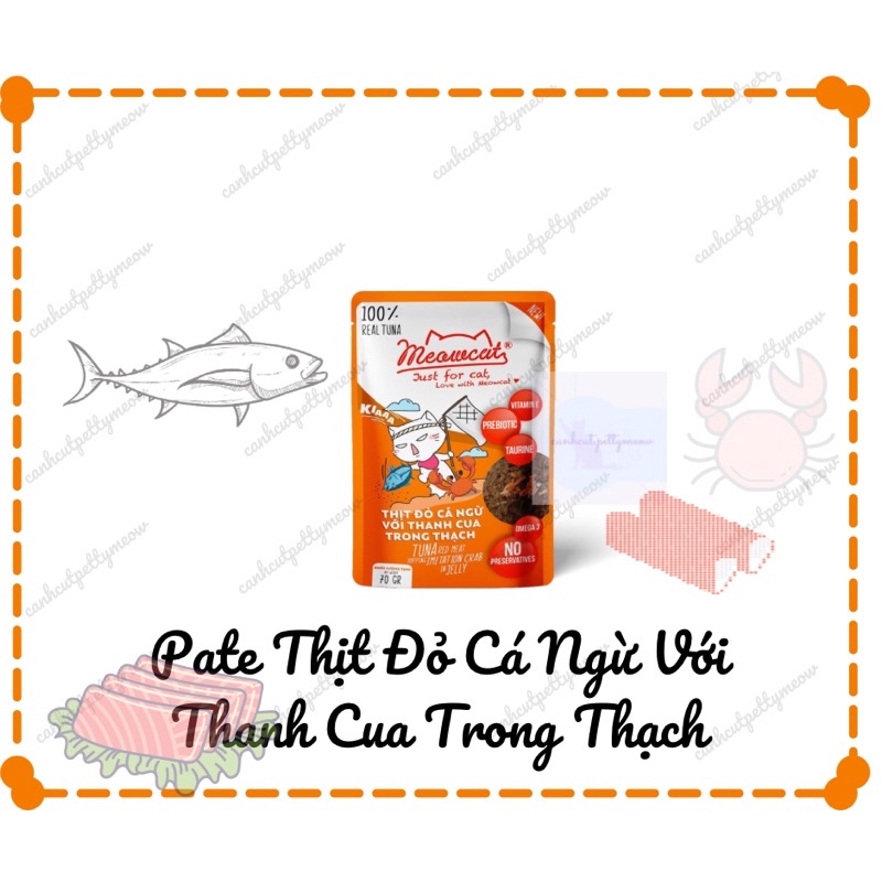 PATE GÓI MEOWCAT DẠNG THẠCH 70gram