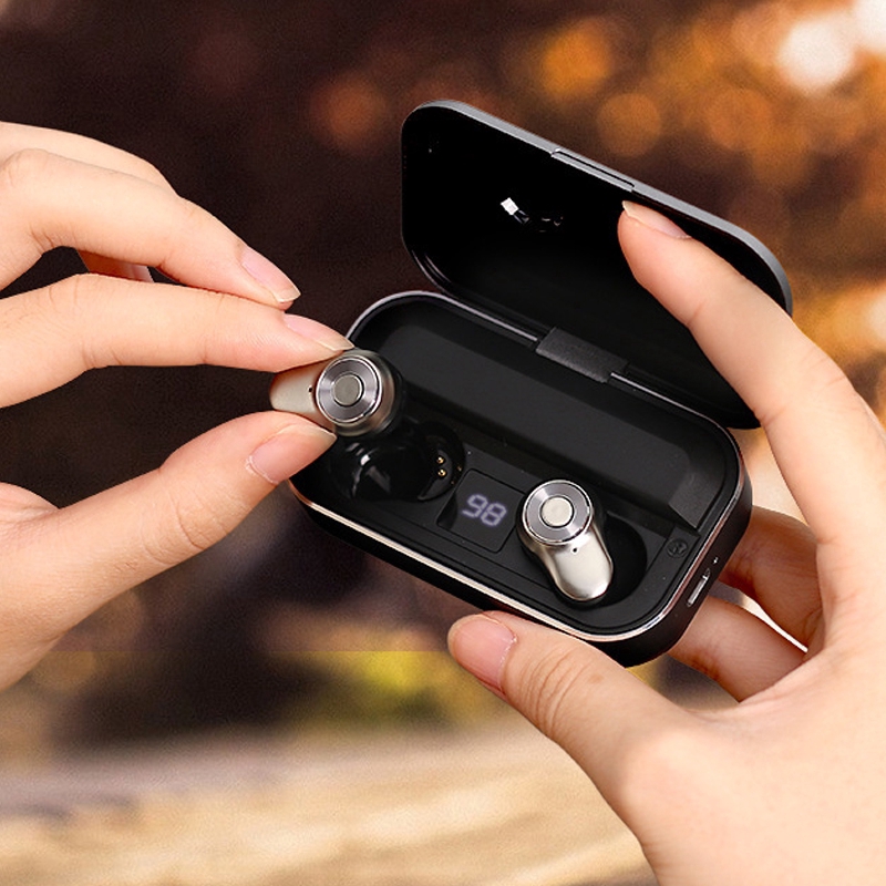 Tai nghe bluetooth không dây TWS A6 Plus 5.0 với pin dự phòng 3000mAh | BigBuy360 - bigbuy360.vn