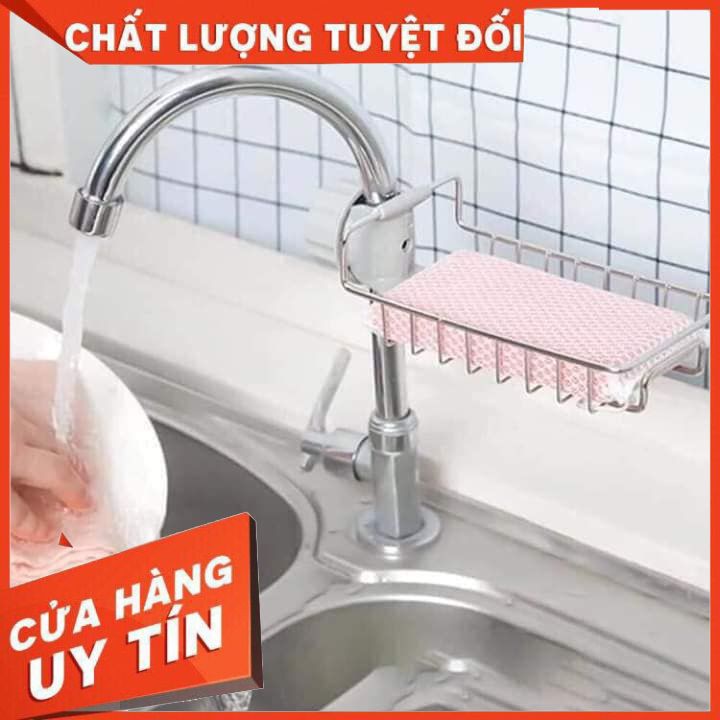 GIÁ TREO INOX GẮN VÒI NƯỚC BỒN RỬA CHÉN ĐA NĂNG 11X17.5