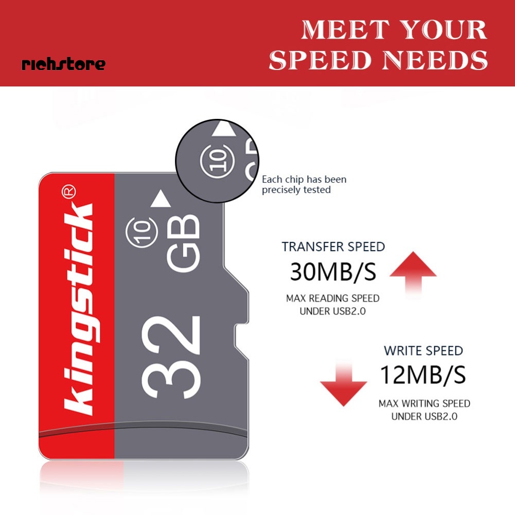 Thẻ Nhớ Micro Sd TF Tốc Độ Cao Xdnccx Kingstick U3 Cho Máy Ảnh / Điện Thoại | BigBuy360 - bigbuy360.vn