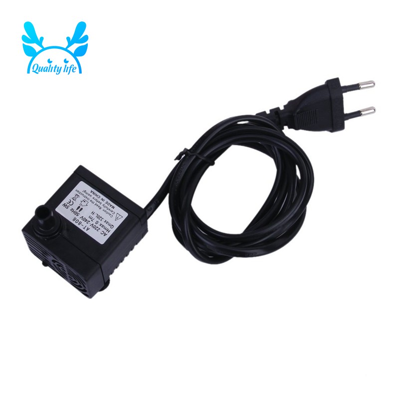 Máy bơm nước chìm AC 220-240V 5W với phích cắm EU