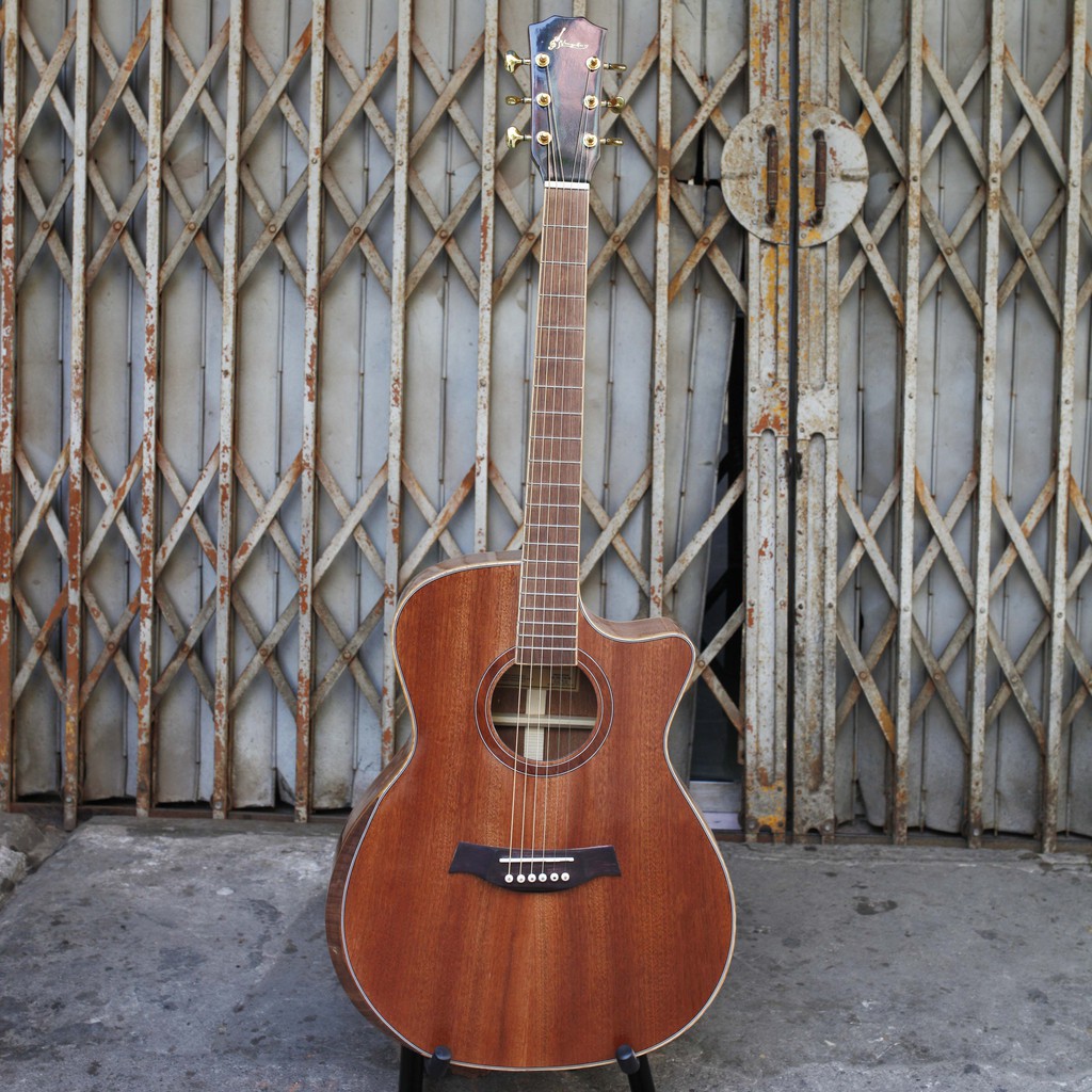 Đàn guitar acoustic VG-MG5  guitar mahogany gỗ thịt chính hãng  tặng 12 phụ kiện  vinaguitar phân phối tuyển chọn