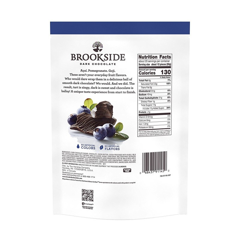 Chocolate Brookside Açai and Blueberry 907g