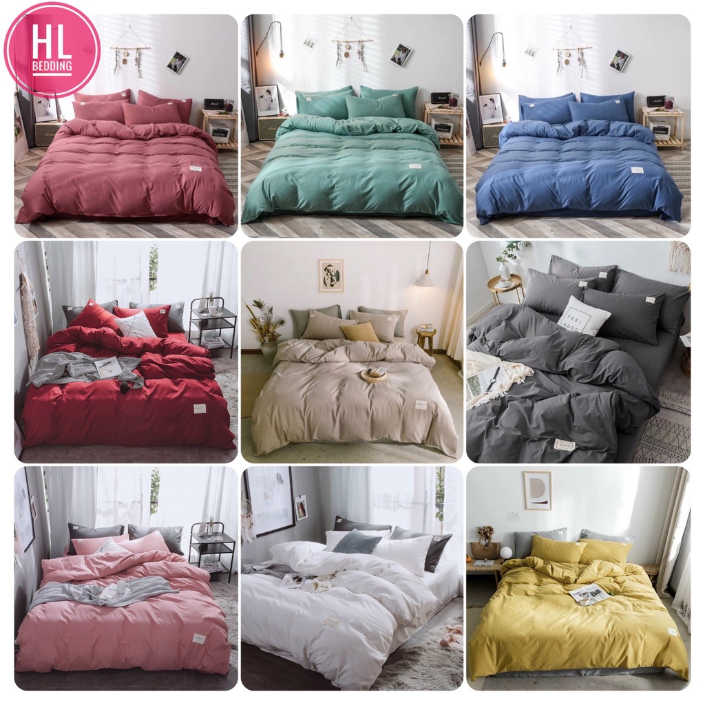 Bộ chăn ga gối cotton Tici HL Bedding cao cấp - Chăn mền, ga giường và vỏ gối