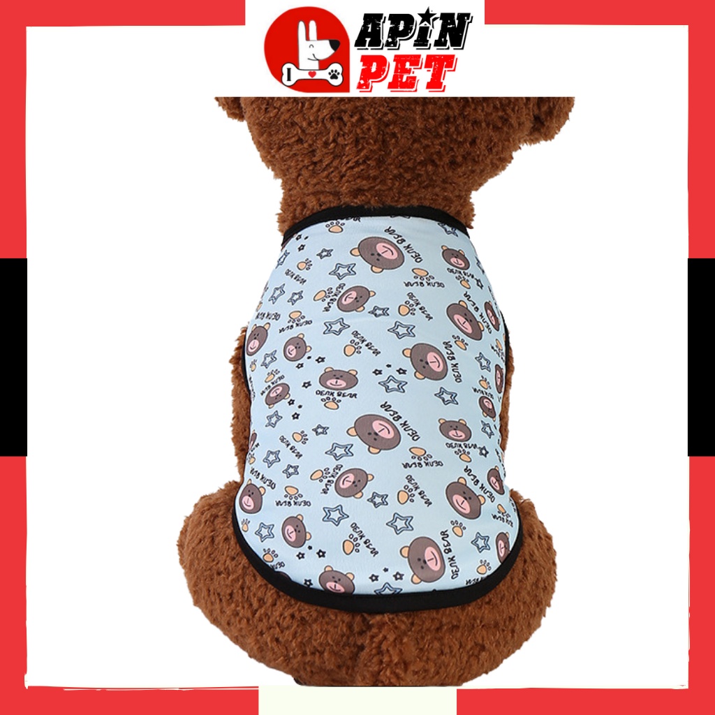 Đồ Cho Chó Mặc Tết Thích hợp Cho Chó Phốc Sóc Poodle Chó Nhỏ Mùa Hè in Hình Ngộ Nghĩnh,Co giãn tốt ,Size XS-XL