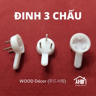 Đinh 3 chấu gắn tường, không cần khoan lỗ