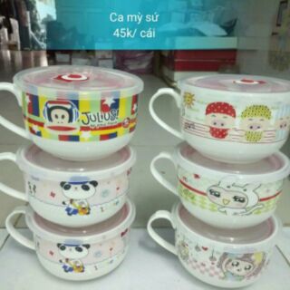 Ca cốc ly sứ_combo 10 ca ly mỳ sứ cho khách buôn