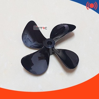 Chân vịt nhựa 4 cánh (4 lá) trục 4mm/5mm kích thước 55mm/60mm cho tàu/cano điều khiển từ xa (màu ngẫu nhiên)