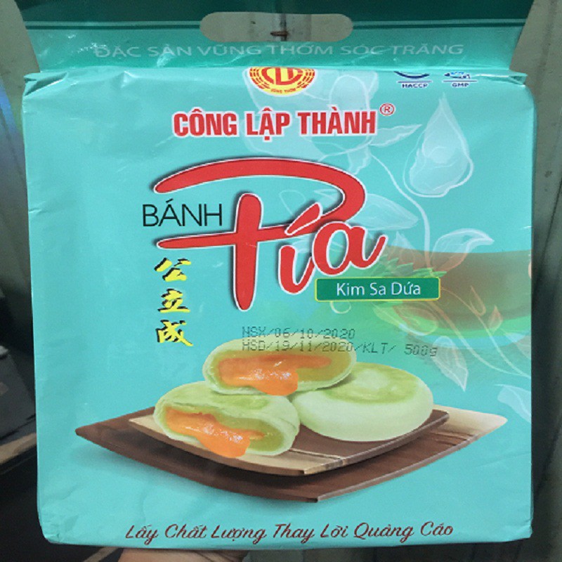 BÁNH PÍA KIM SA CÔNG LẬP THÀNH NHÂN DỨA VÀ TRỨNG MUỐI TAN CHẢY