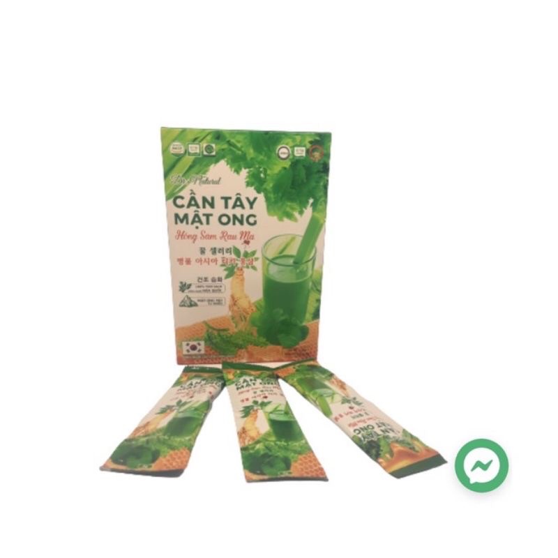 _Bột cần tây mật ong_hồng sâm rau má  - Giảm Cân, Da Sáng Dáng Xinh, thanh lọc cơ thể