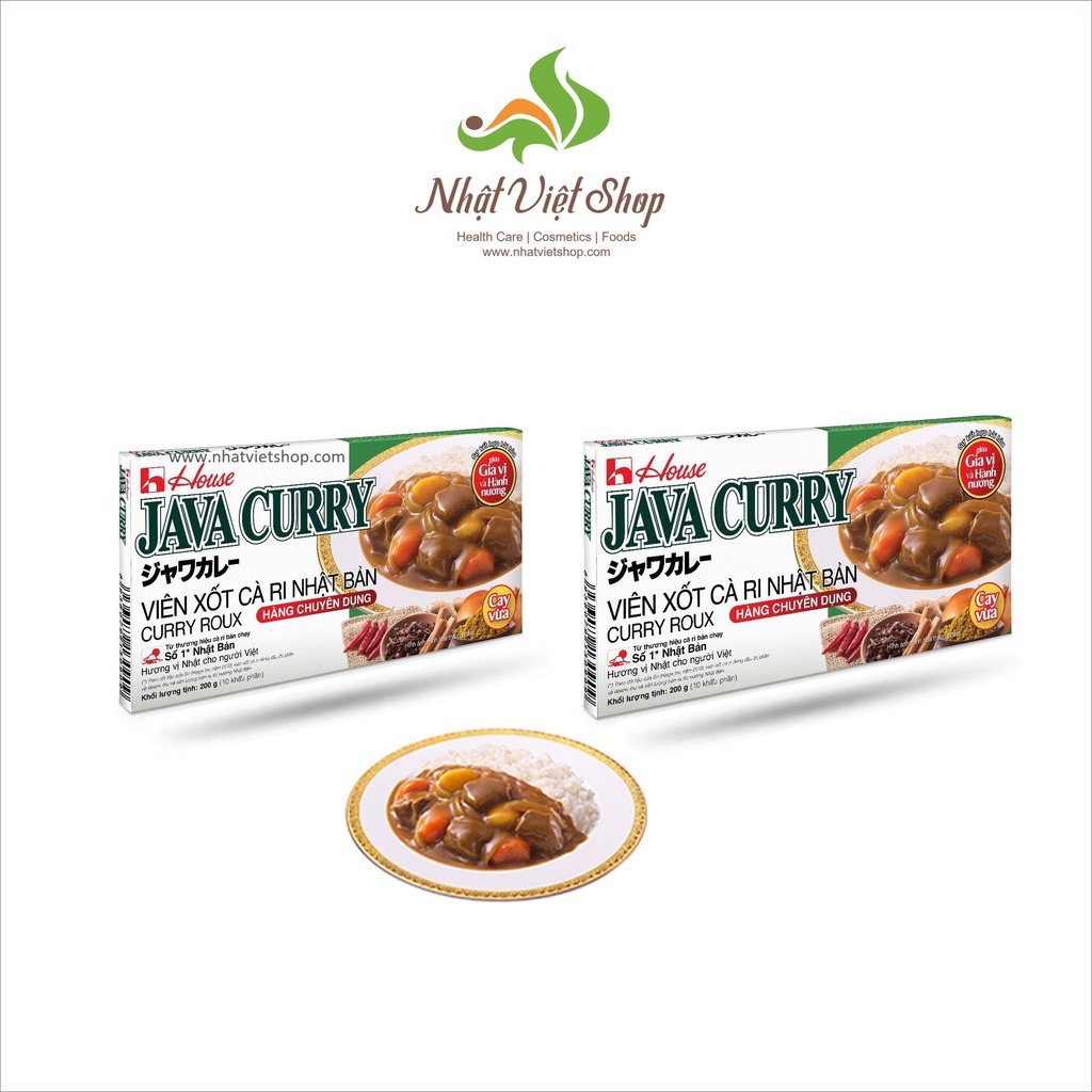 Combo 2 hộp Viên Xốt Cà Ri Nhật Bản Java Curry - 200g