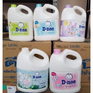 Nước giặt xả - nước giặt quần áo cho bé Dnee Thái 3000ml