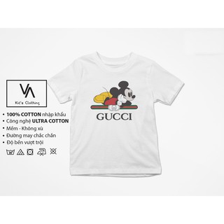 Áo thun / Áo phông trẻ em bé trai bé gái Mickey chất cotton cao cấp VA109