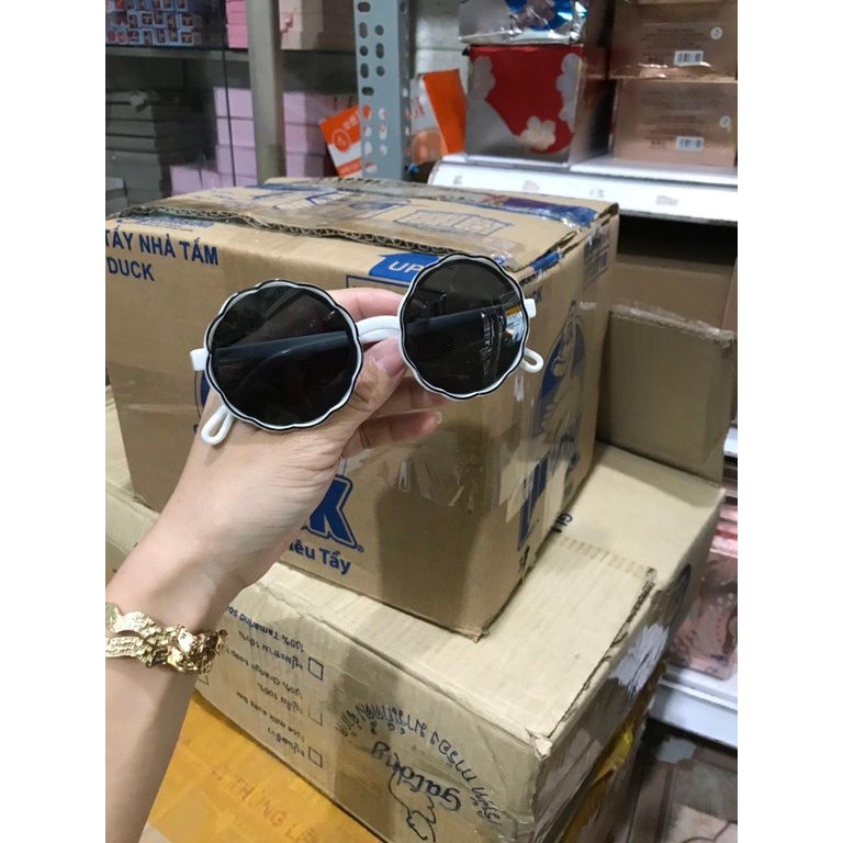 [Ảnh thật] Kính tròn hoa cho bé siêu dễ thương