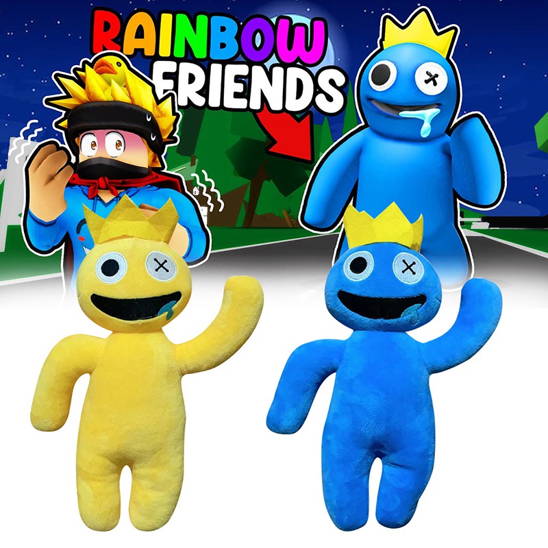 Thú Nhồi Bông Hình Roblox Màu Cầu Vồng Vui Nhộn Mềm Mại