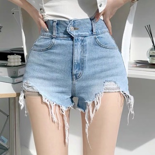 Quần short jeans cạp cao tôn dáng