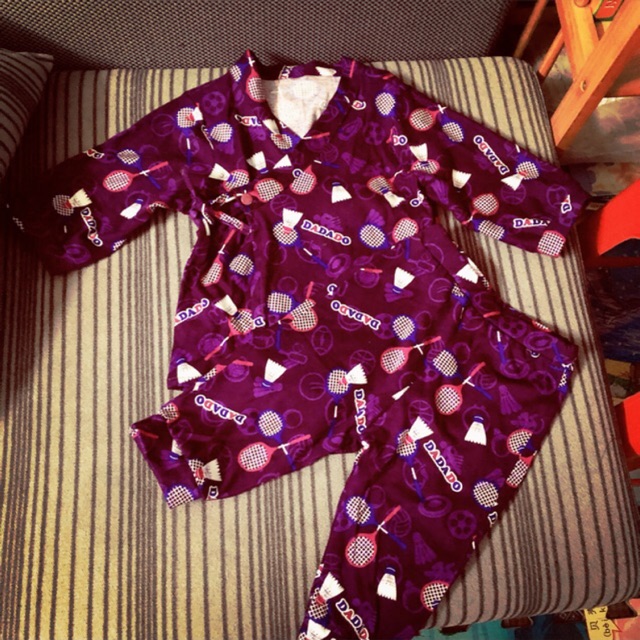 Bộ kimono/yukata dài tay vải cotton hoạ tiết bé trai/gái