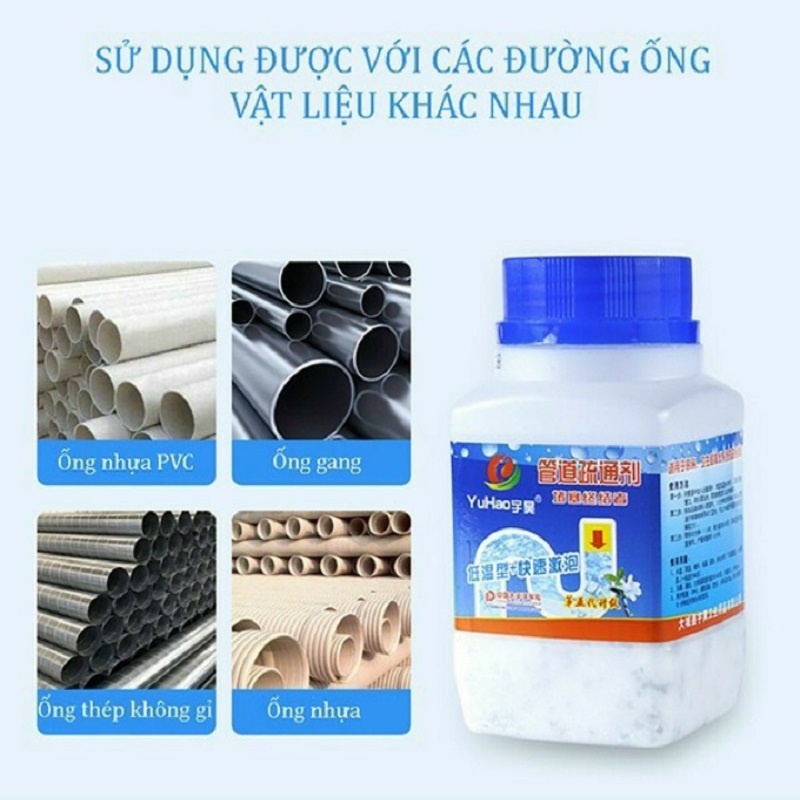 Bột Thông Cống Thông Tắc Đường Ống Thần Thánh Cực Mạnh Loại Lớn - Thông Tắc  Bồn Cầu ,Bồn Rửa Bát, Đường Ống Thoát Nước