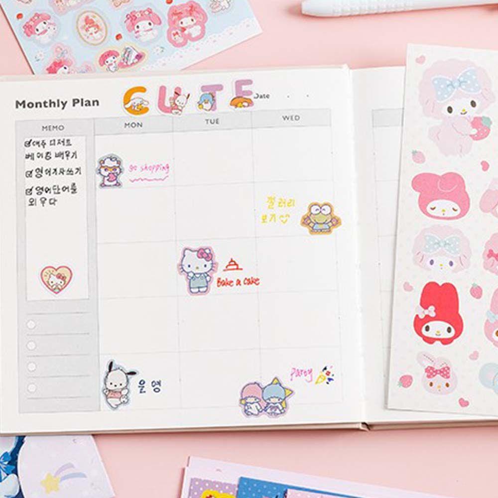 Sticker Hoạt Hình Cinnamoroll Tự Dính Trang Trí Sổ Tay Cho Học Sinh