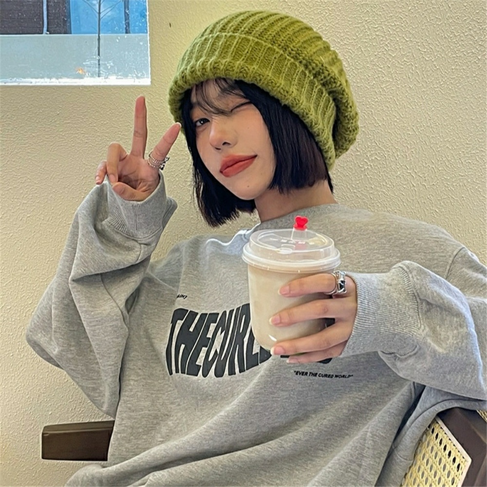 Nón len giữ ấm màu sắc đơn giản dành cho cả nam và nữ