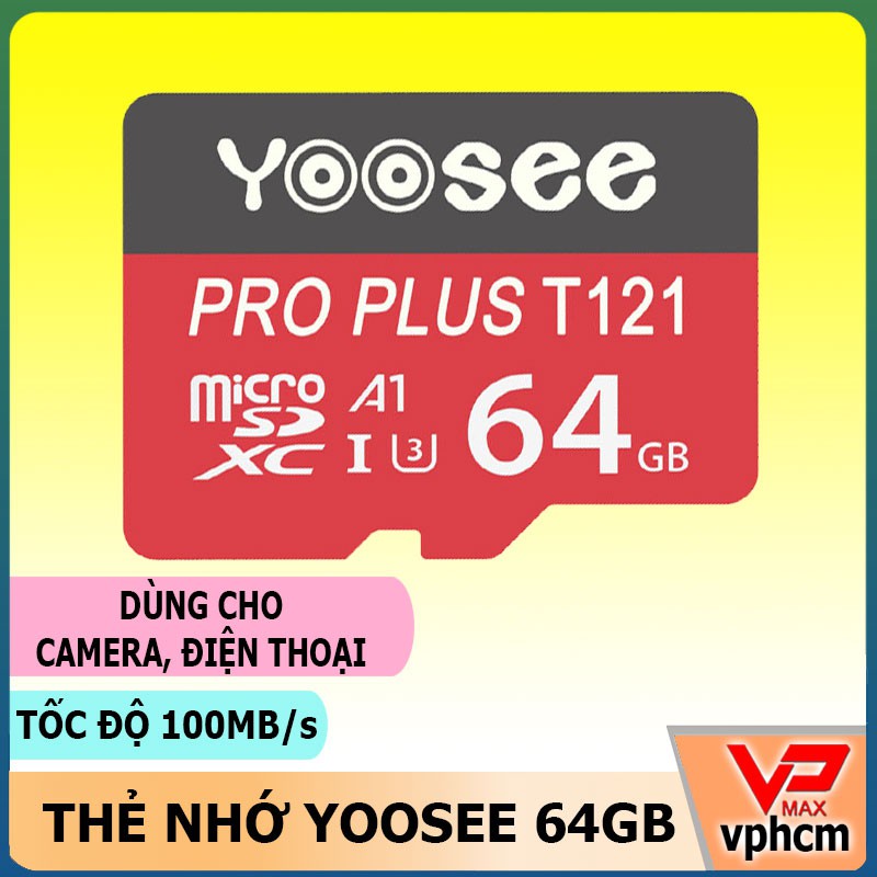 Thẻ nhớ Yoosee Toshiba Micro HC 64GB 32GB 16GB tốc độ 100Mb/s