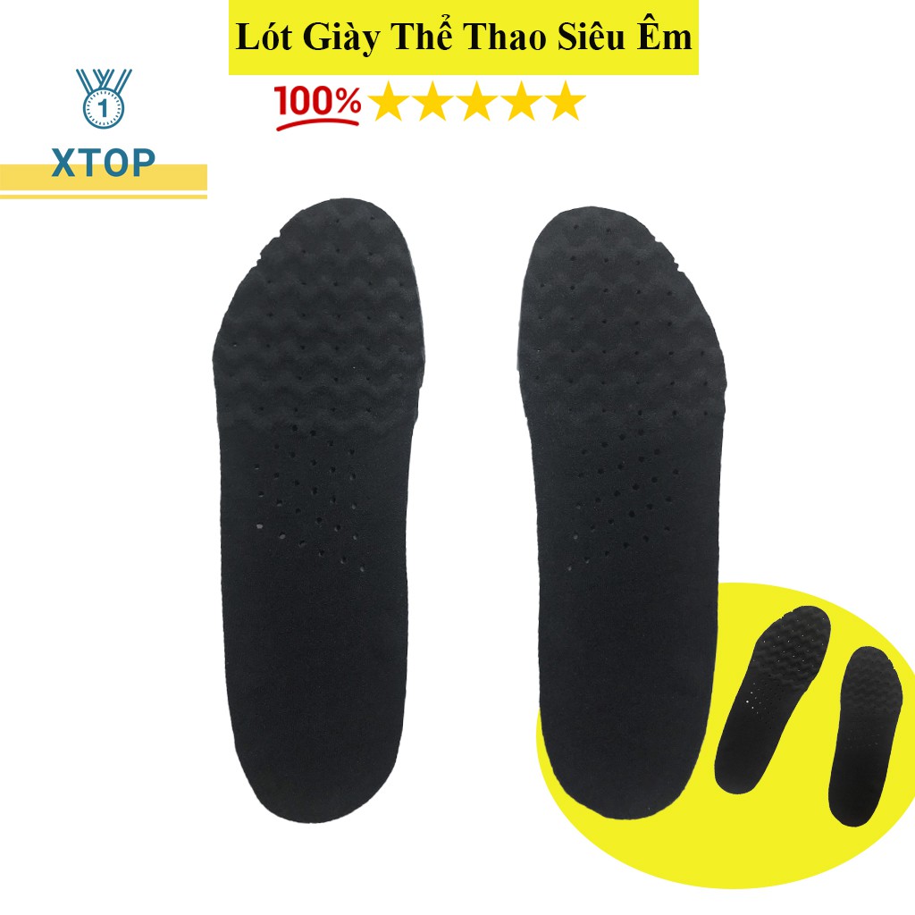 Lót giày thể thao XTOP biết thở, Lót giày thể thao có vân gợn sóng siêu êm L03