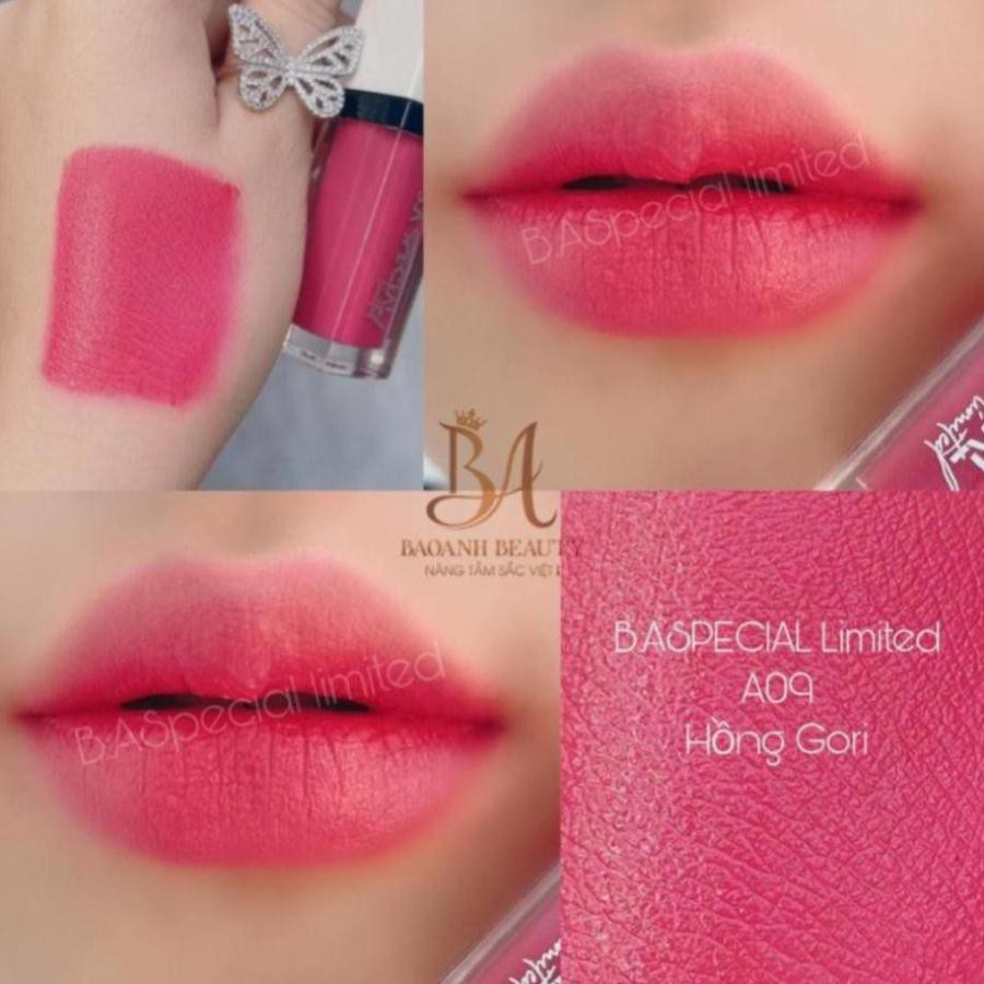 New New!  [A09 Hồng Gori] Son B.A Special Limited – Son Hữu Cơ Không Chì Siêu Lì – Màu Son Ngọt Ngào Tươi Sáng