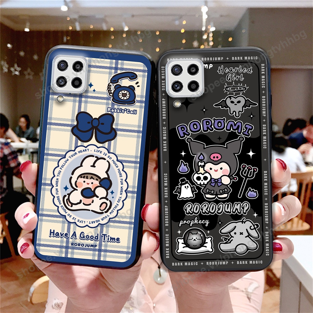 Ốp lưng Samsung M32 / M62 in mẫu gấu bo viền , smile mặt cười cực cute đẹp