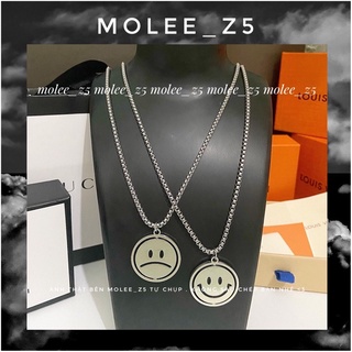 Vòng cổ cảm xúc xoay được hai mặt vui và bùn kkk