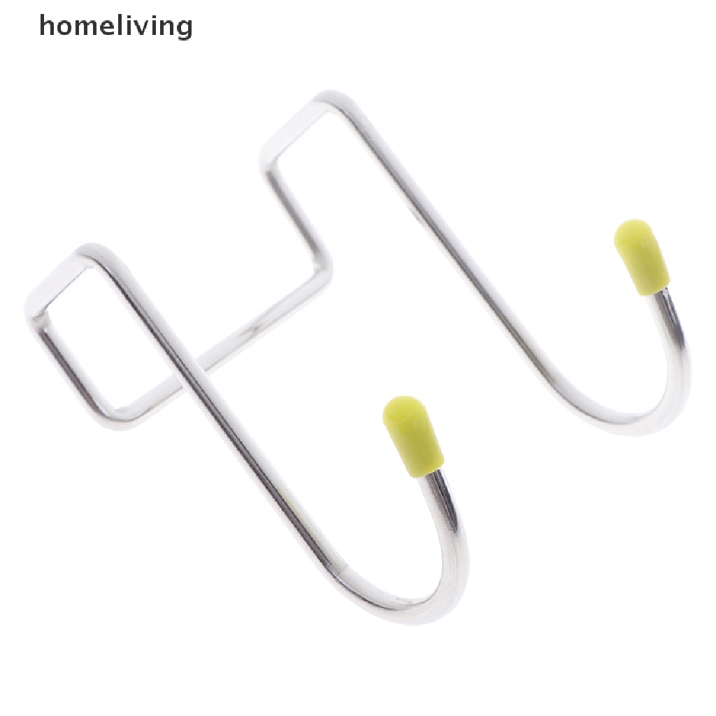 1 Móc Treo Đồ Hình Chữ S Đôi Bằng Thép Không Gỉ Gắn Tường Nhà Bếp / Phòng Tắm