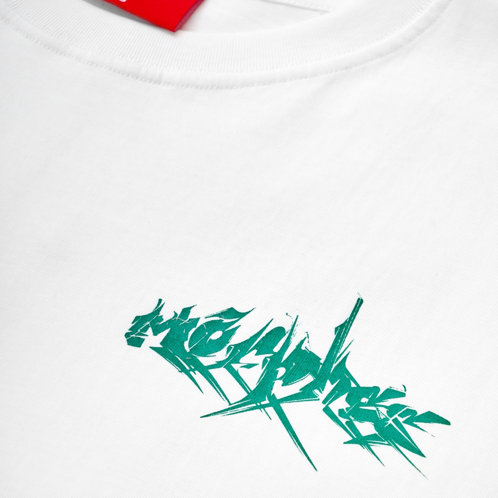 Áo Thun Unisex Morpheus màu trắng GRP xanh lá 100% Cotton - Local Brand Chính Hãng