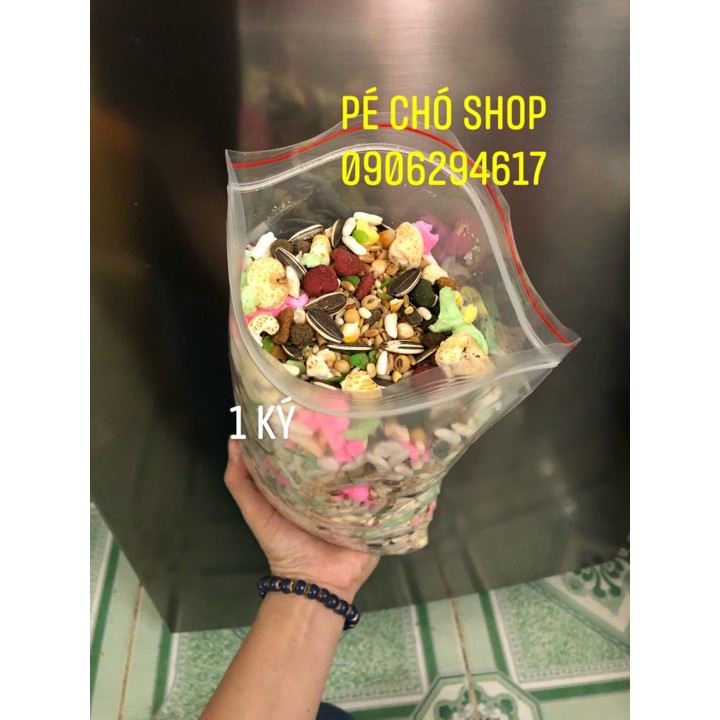 Thức ăn ngũ cốc hamster túi 1ký siêu tiết kiệm hương vị thơm ngon hấp dẫn giàu chất dinh dưỡng.