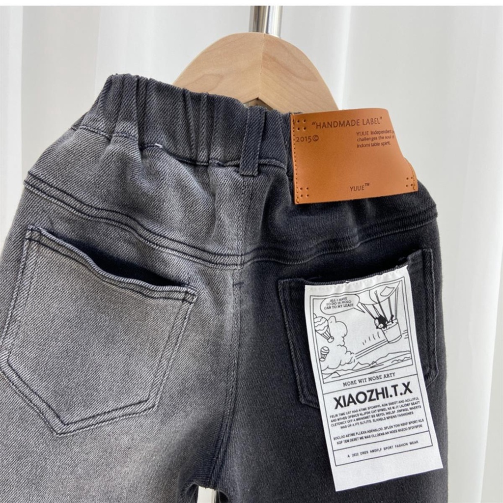 Quần Jeans Dài Phong Cách Thời Trang Mùa Thu Hàn Quốc Dành Cho Bé Trai