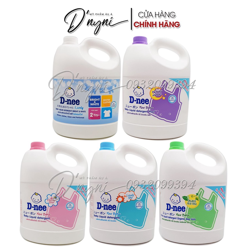 (NỘI ĐỊA THÁI) Nước Giặt Xả Dnee Cho Bé 3000ml Thái Lan