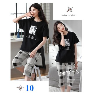 💖 FREESHIP 💖Đồ bộ nữ cộc tay bộ mặc nhà DN02