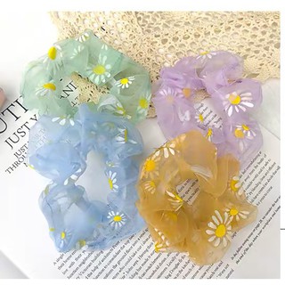 Nịt Buộc Tóc, Cột Tóc Vải Scrunchies HOA CÚC - Buộc Tóc Hoa Cúc