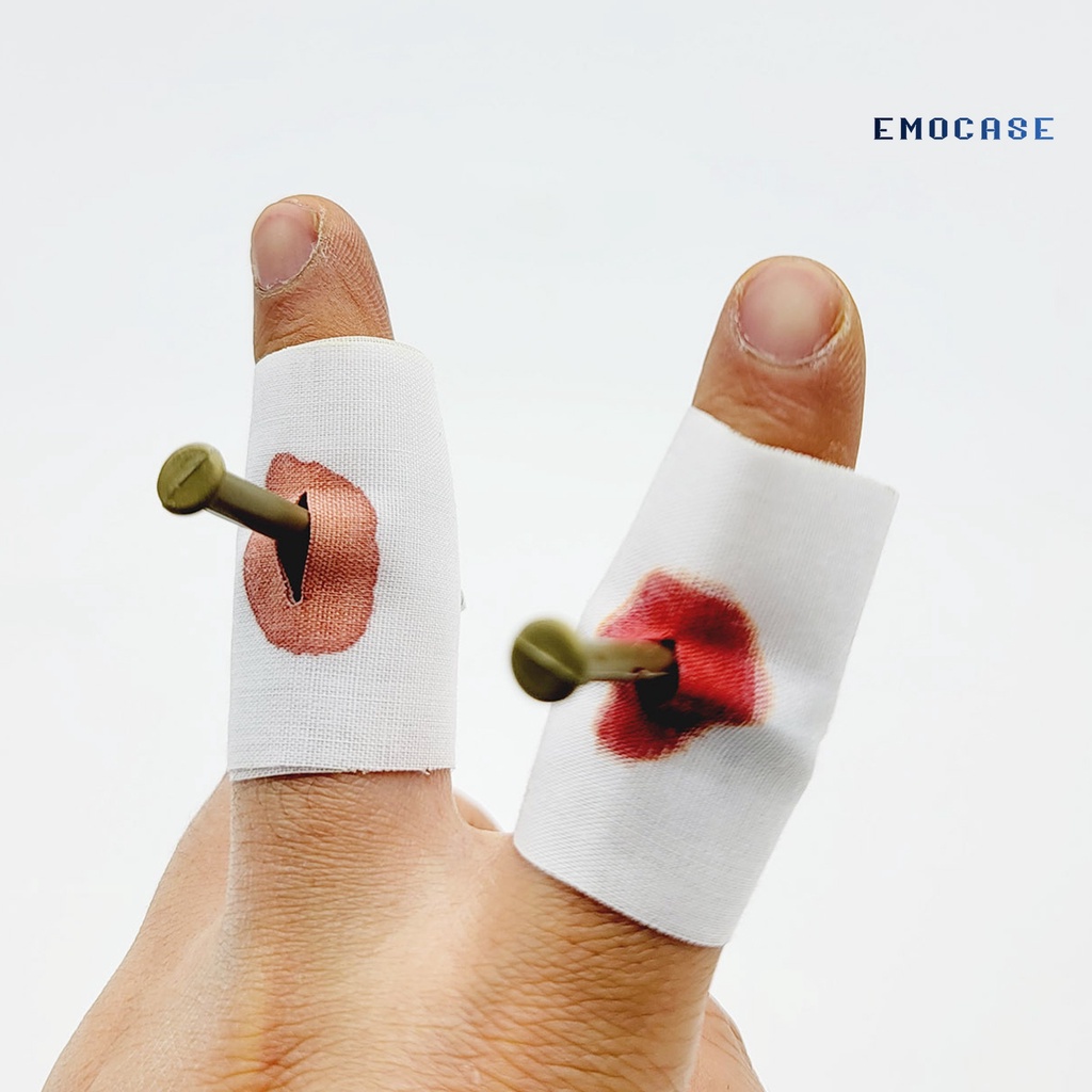 Set 5 Đinh Nhựa Xuyên Ngón Tay Hóa Trang Halloween Độc Đáo