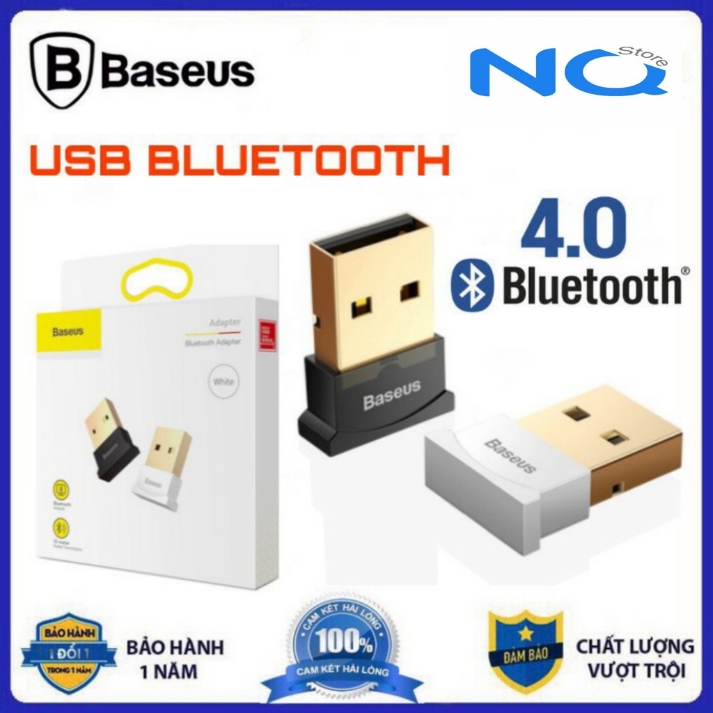 [Tiện ích] USB Bluetooth 4.0 BASEUS hỗ trợ Aptx dùng cho máy tính để bàn hoặc laptop KHÔNG CẦN CHẠY DIRVER