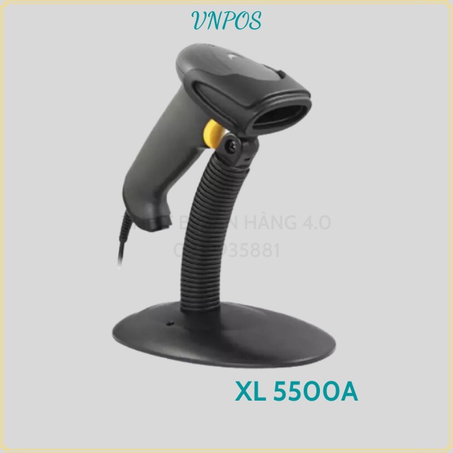 [NHẬP THIE9 GIẢM 9%] Máy quét mã vạch cầm tay KPOS XL5500A - Súng scan mã Barcode 1D dùng trong Cửa hàng, Siêu thị