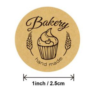 Cuộn 500 tem dán bánh handmade 2.5cm