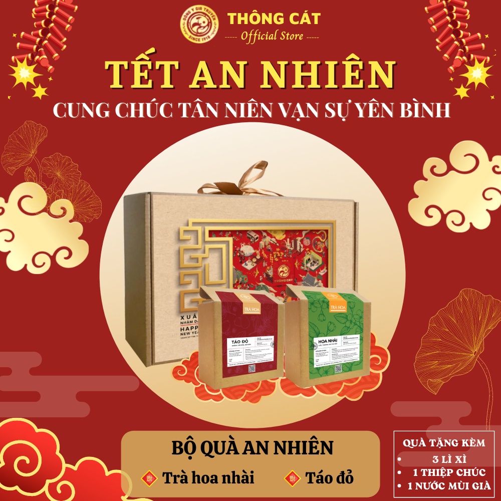 SET quà Tết AN NHIÊN Đông y gia truyền Thông Cát - Bộ quà TẾT NHÂM DẦN 2022_Xua tan muộn phiền tận hưởng năm mới bình an | BigBuy360 - bigbuy360.vn