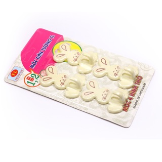 Móc dán tường 1 vỉ 4 cái