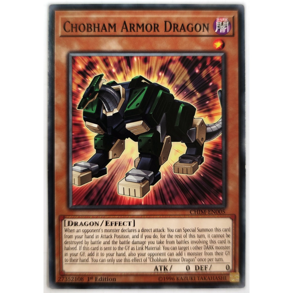 [Thẻ Yugioh] Chobham Armor Dragon |EN| Common (VRAINS)