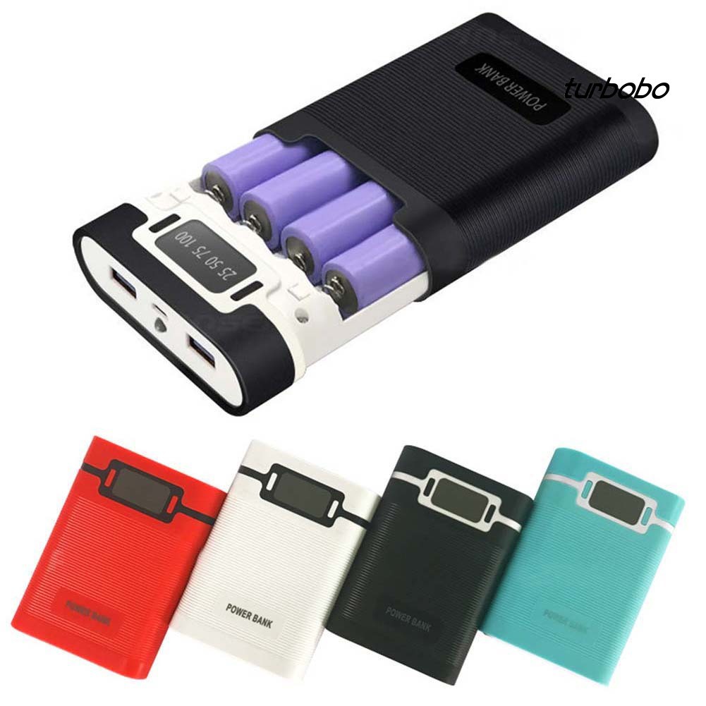 Hộp Đựng Pin Sạc Dự Phòng 18650 Diy thiết kế 4 ngăn tiện lợi