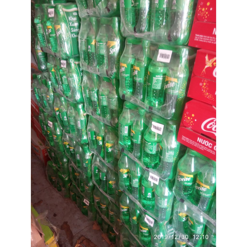 Thùng 24 chai Nước ngọt Sprite vị chanh 390ml