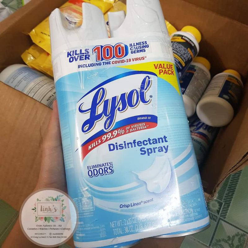 XỊT KHUẨN DIỆT VIRUS LYSOL HÀNG MỸ