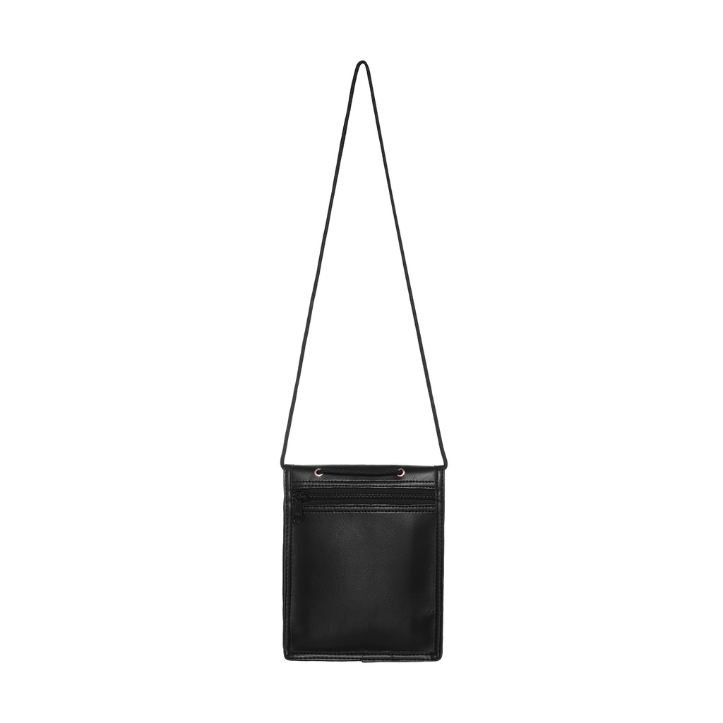 Túi Da đeo chéo màu đen NECK BAG - BLACK