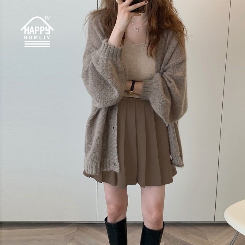 SET Áo len cadigan nữ Áo Khoác Len Cardigan Dệt Kim Thời Trang Mùa Thu Size M-4XL