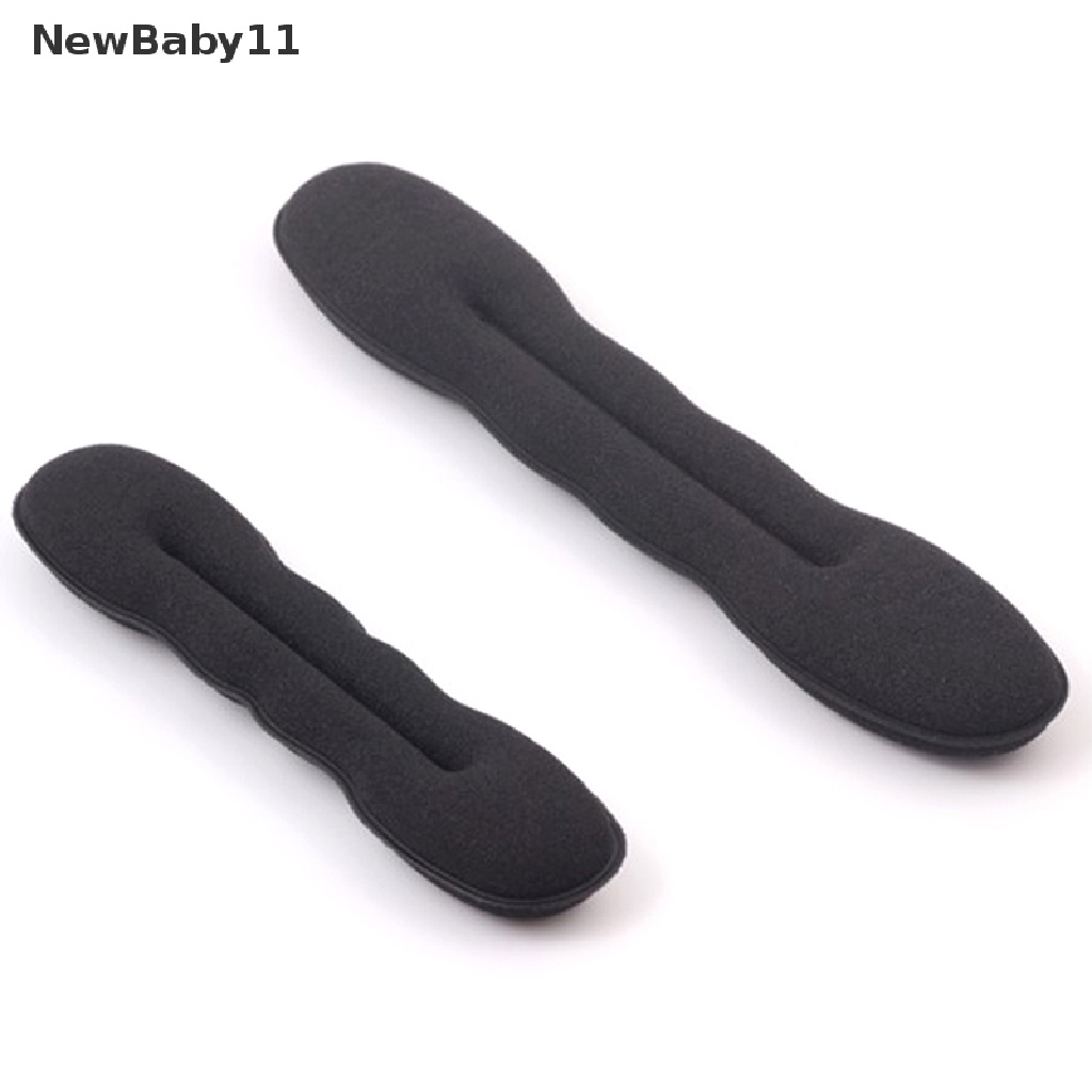 Dụng Cụ Búi Tóc Hình Bánh Donut Bằng Xốp Màu Đen Tiện Dụng